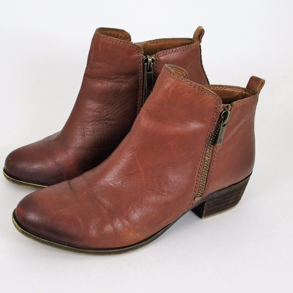 Lucky Brand Shoes - Lucky Brand 7 London Tan Leather Low Ankle Booties